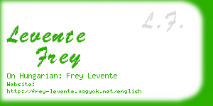 levente frey business card